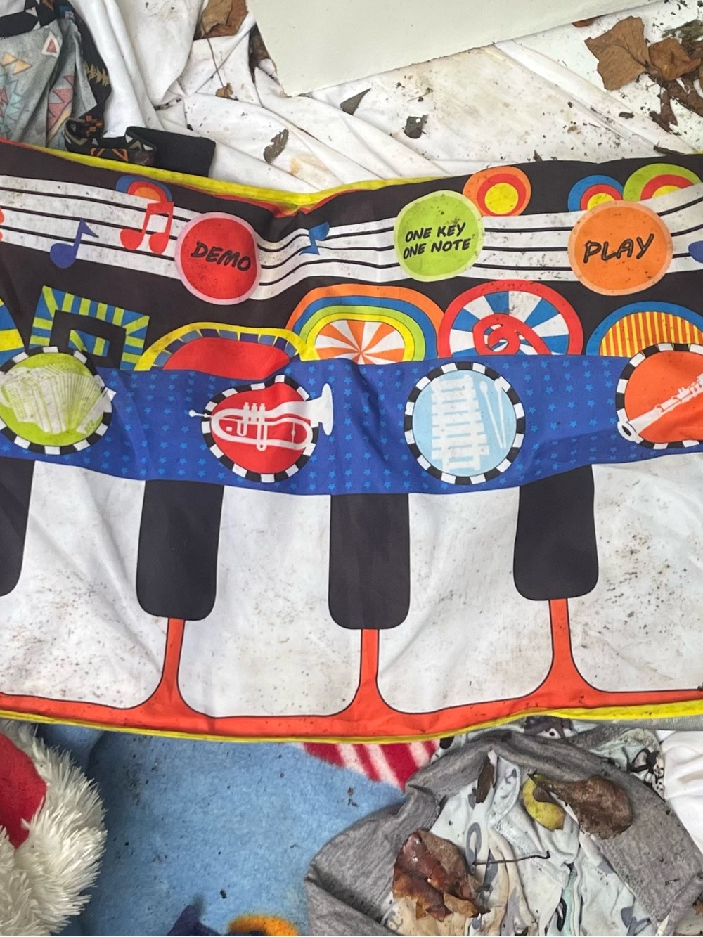 Kids Musical Playmat - Colorful Piano Design